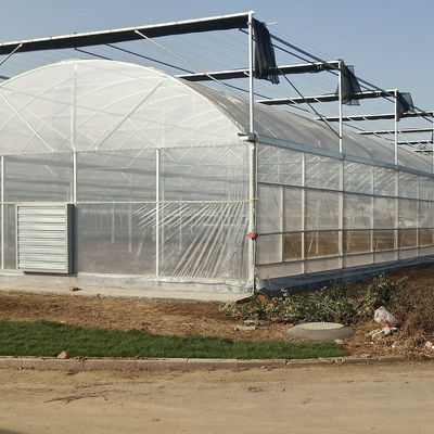 9m 10m Multi Span Plastic Film Greenhouse For Sale With Inner Shading System Outer Shading System