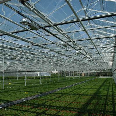 9.6m 10.8m 12m span venlo prefab glass greenhouse indoor for vegetable hydroponic